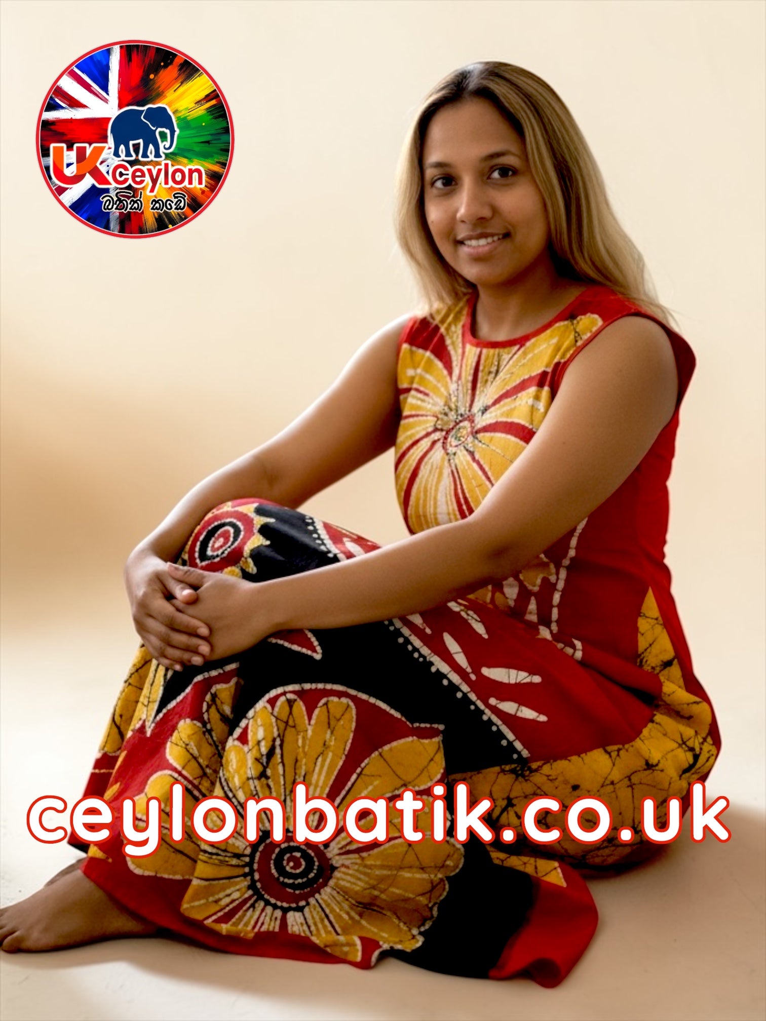 Handcrafted Batik Long Frock Awurudu Edition 2026