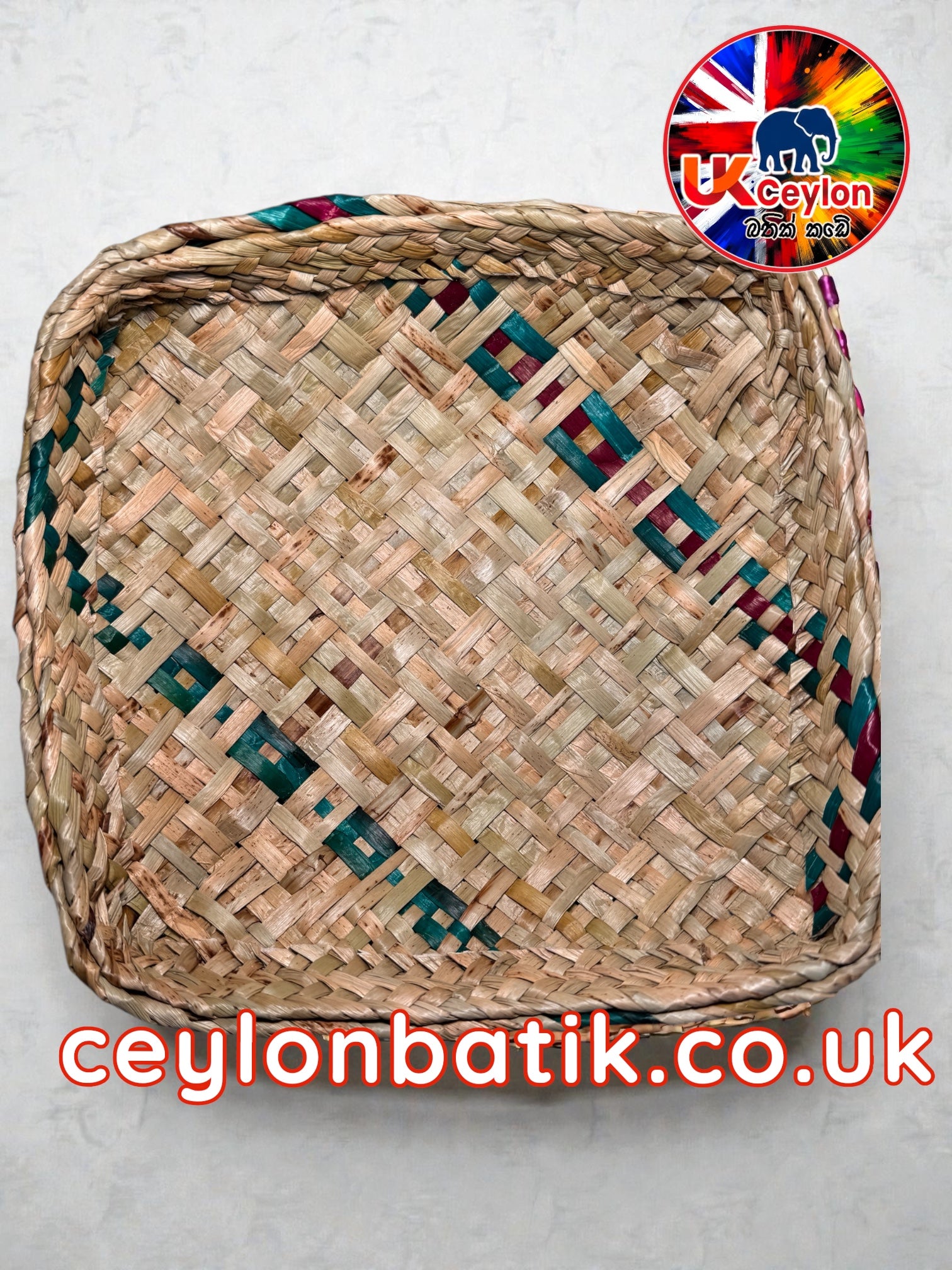 Handwoven Pan Basket 8-10" | අඟල් 8-10 පං වට්ටිය | අවුරුදු කැවිලි වට්ටි