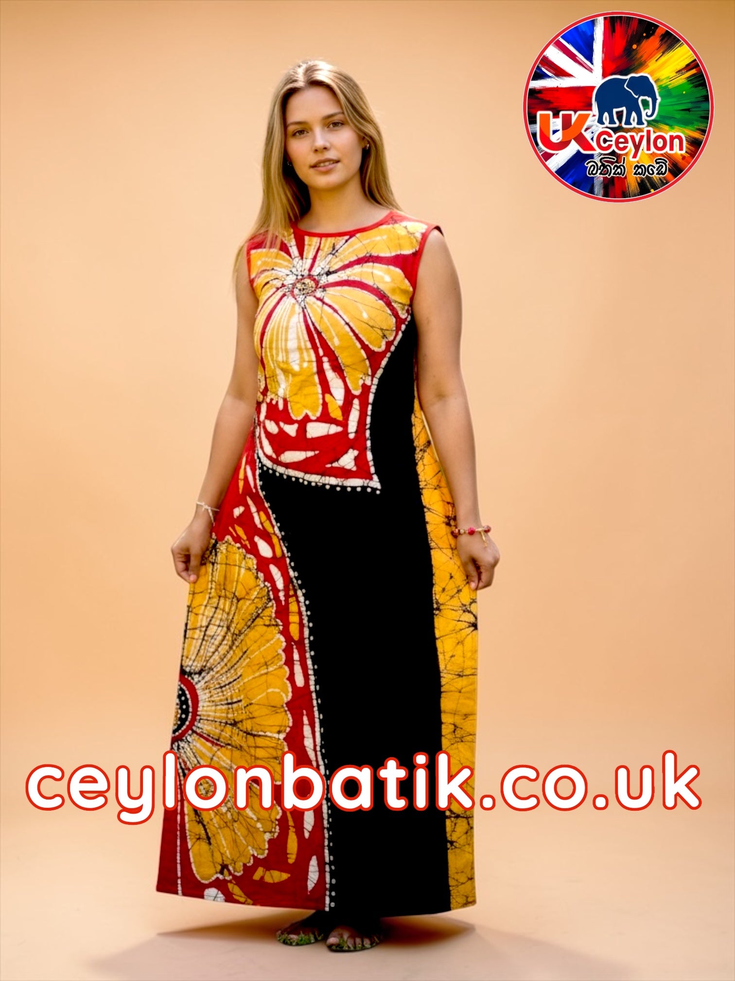 Handcrafted Batik Long Frock Awurudu Edition 2026