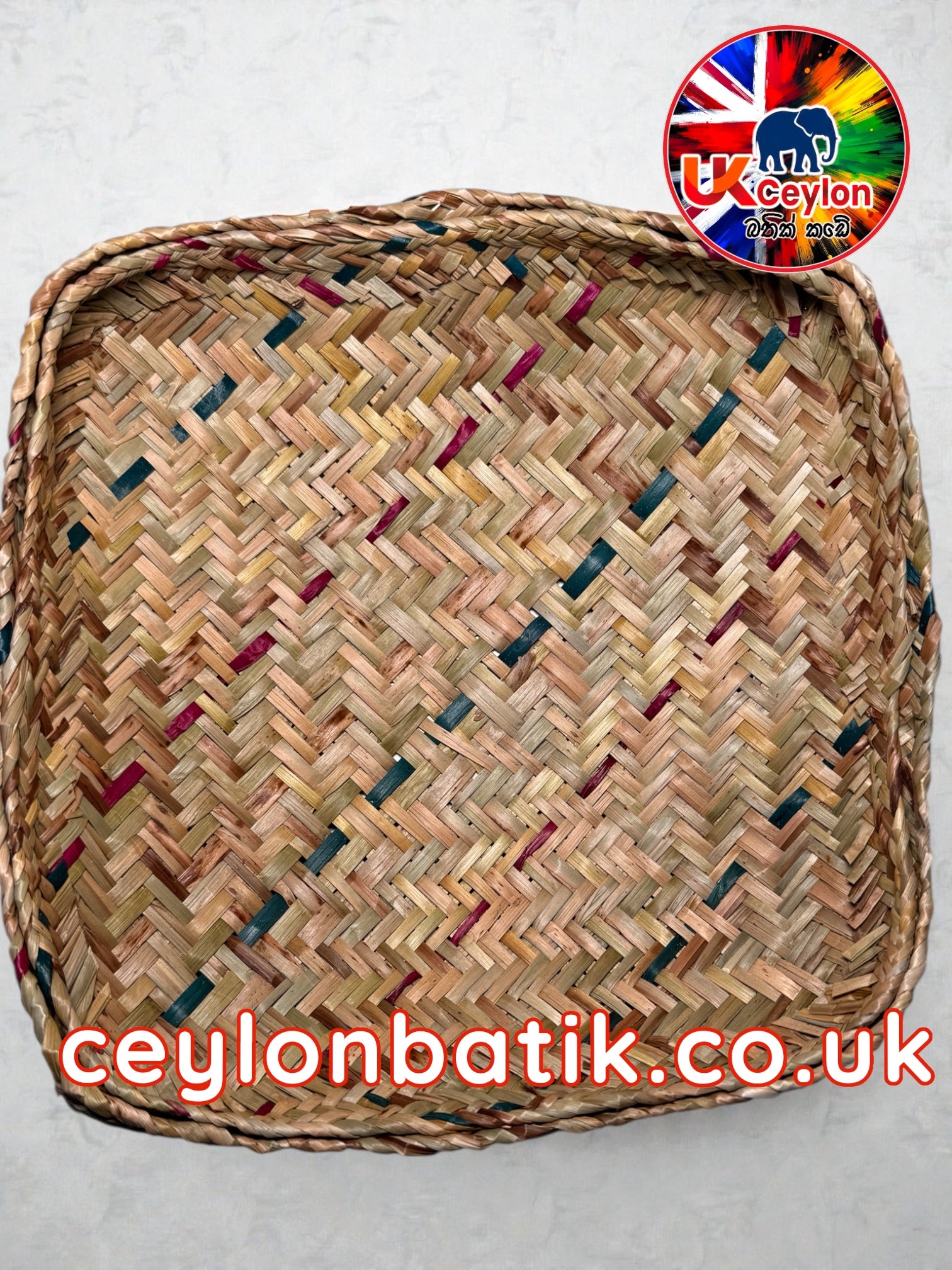 Handwoven Pan Basket 8" | අඟල් 8 පං වට්ටිය | අවුරුදු කැවිලි වට්ටි
