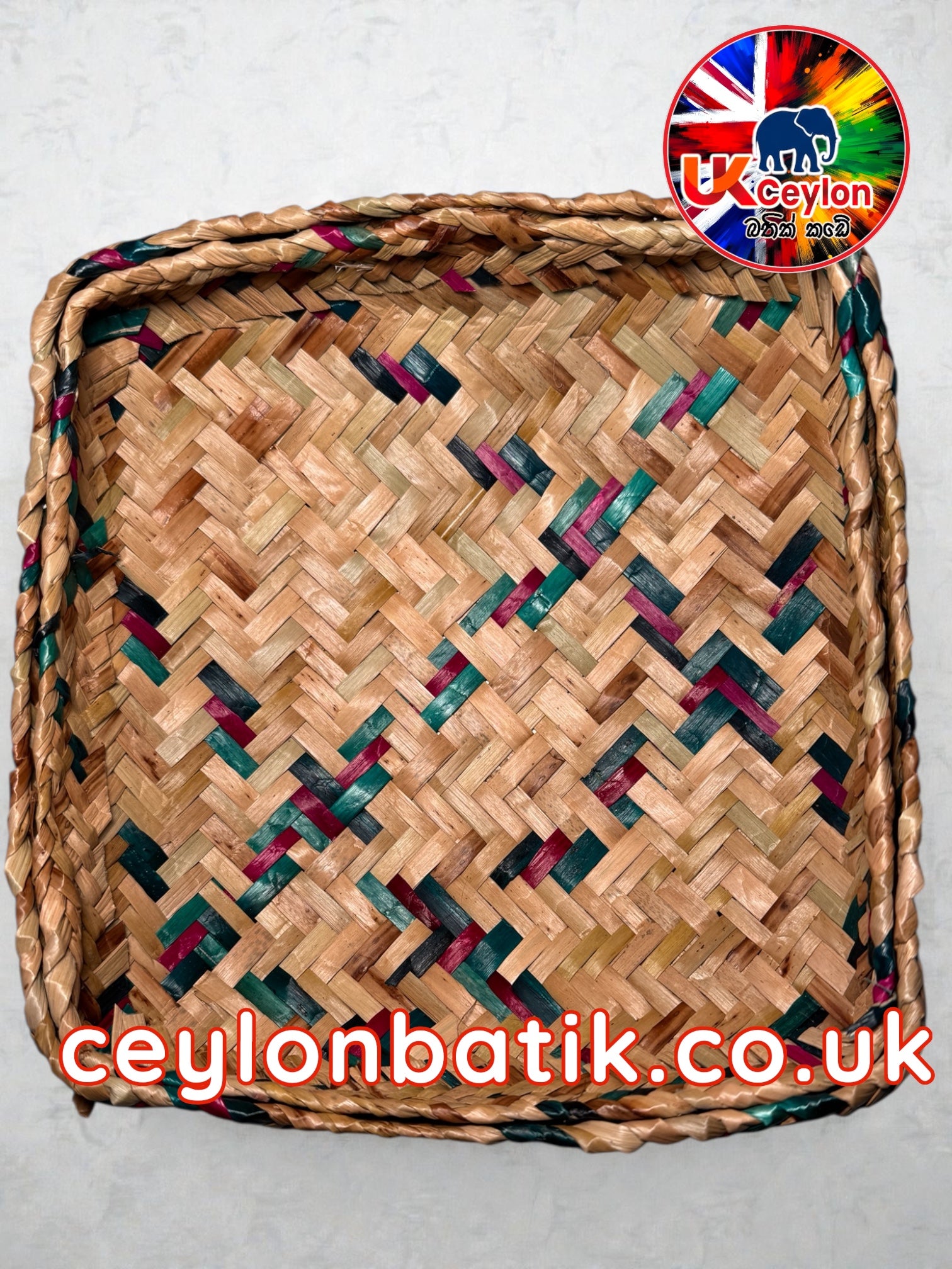 Handwoven Pan Basket 8" | අඟල් 8 පං වට්ටිය | අවුරුදු කැවිලි වට්ටි