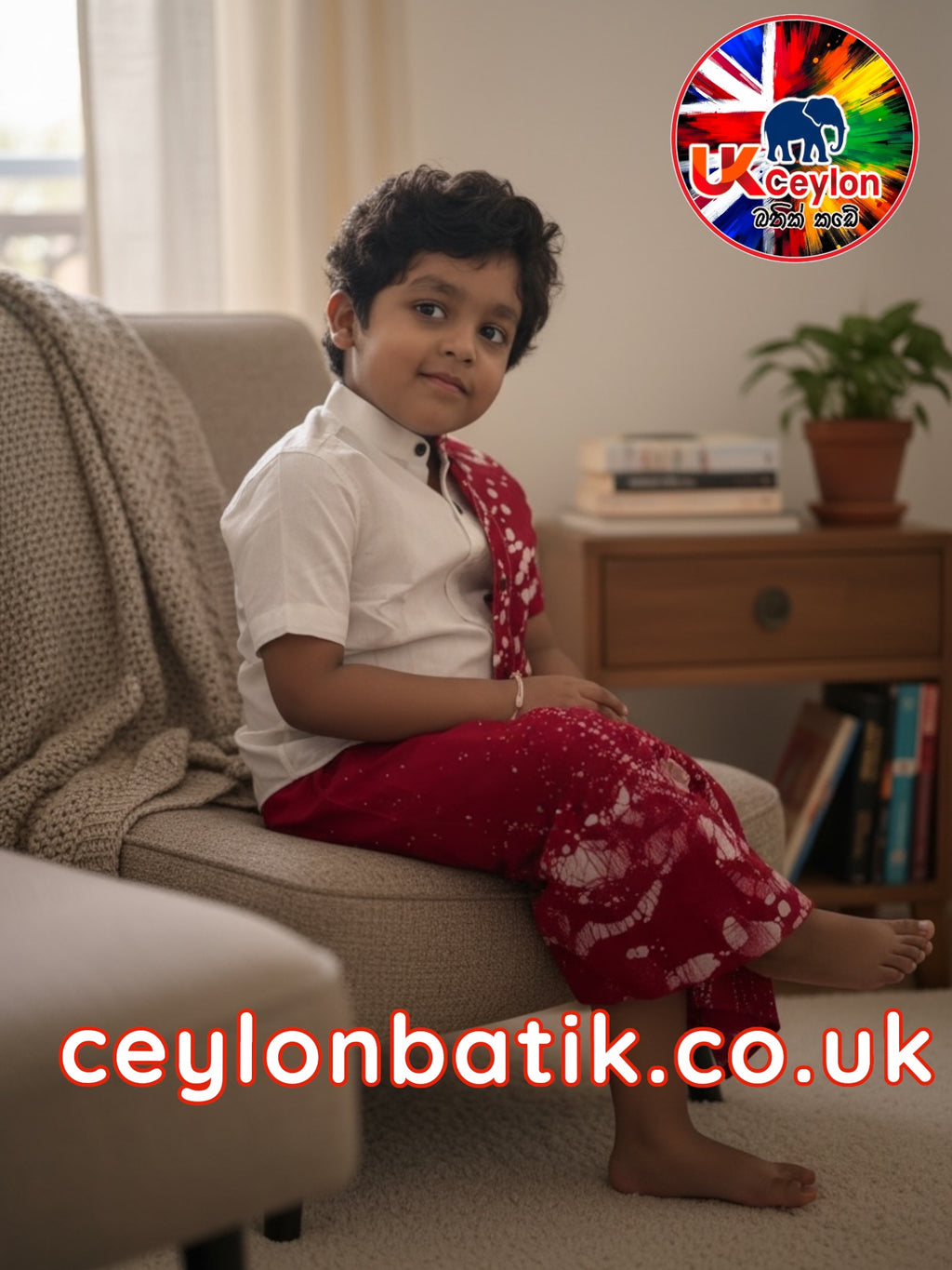 Avurudu Little Prince Batik Sarong & Shirt Set | Awurudu Edition 2026