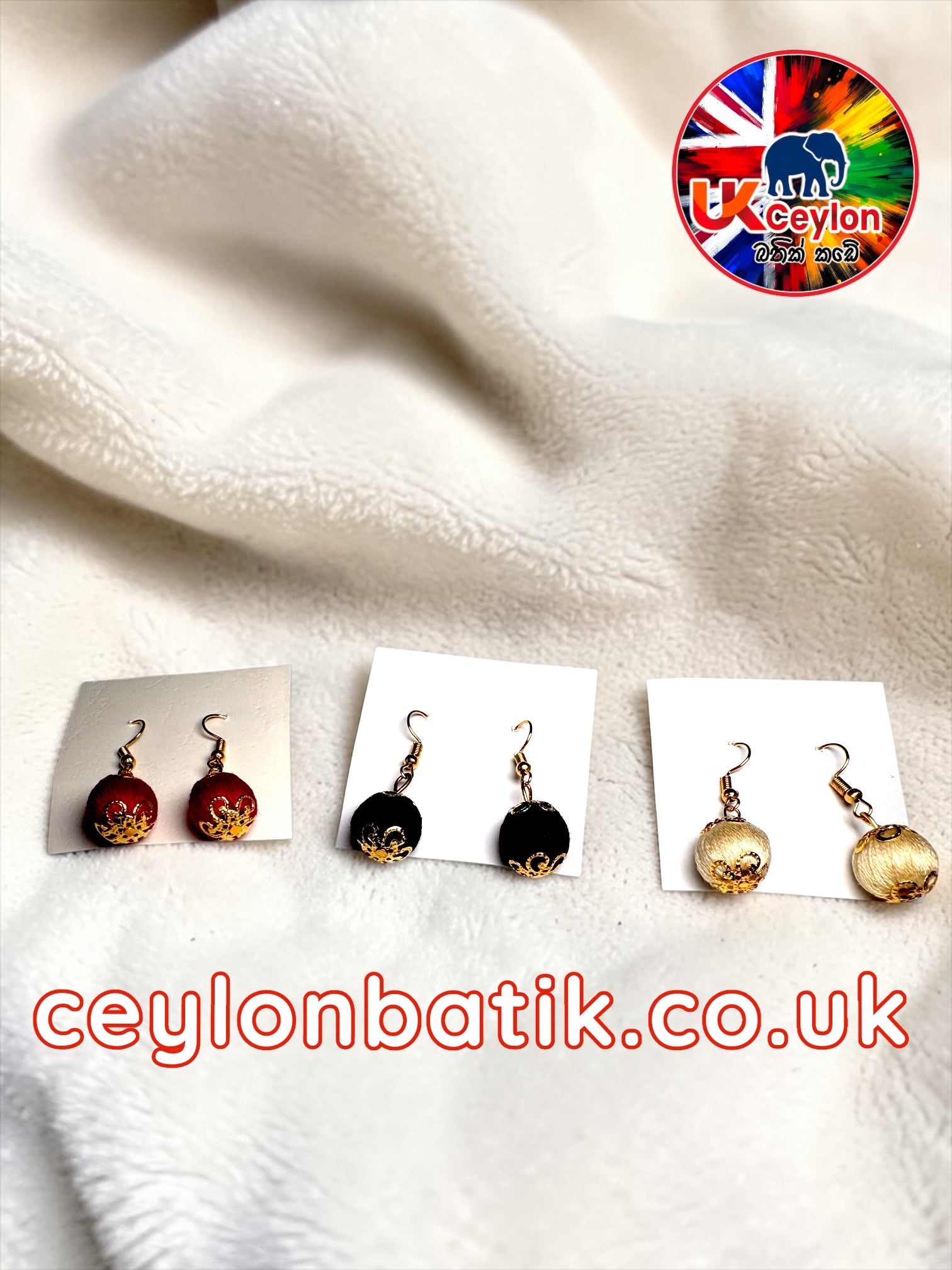 Ceylon Artisan Elegance – Handmade Earrings