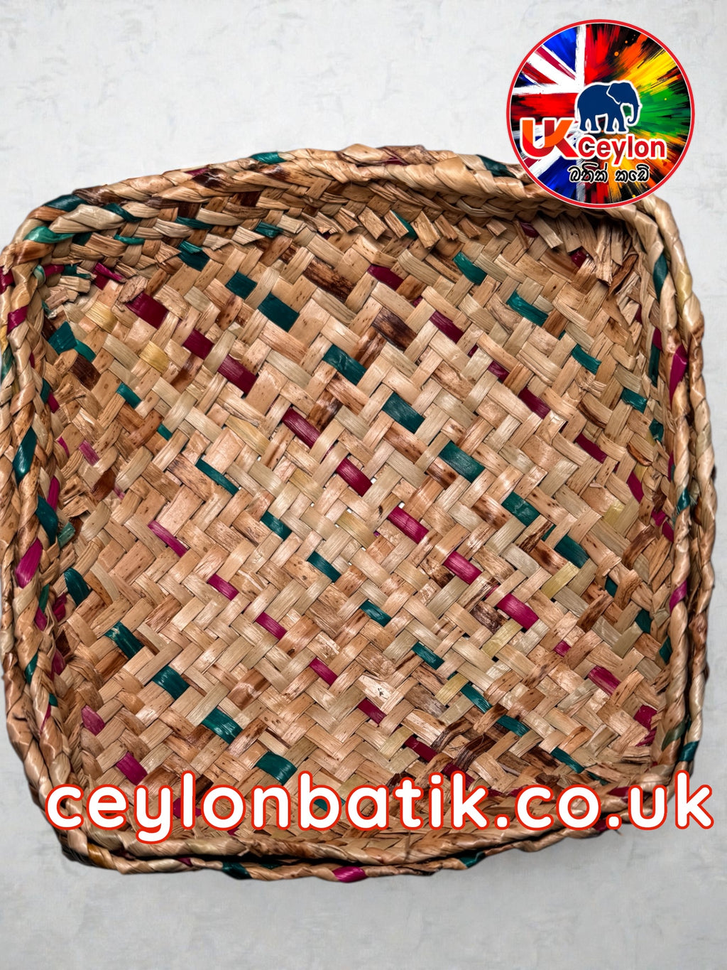 Handwoven Pan Basket 8-10" | අඟල් 8-10 පං වට්ටිය | අවුරුදු කැවිලි වට්ටි