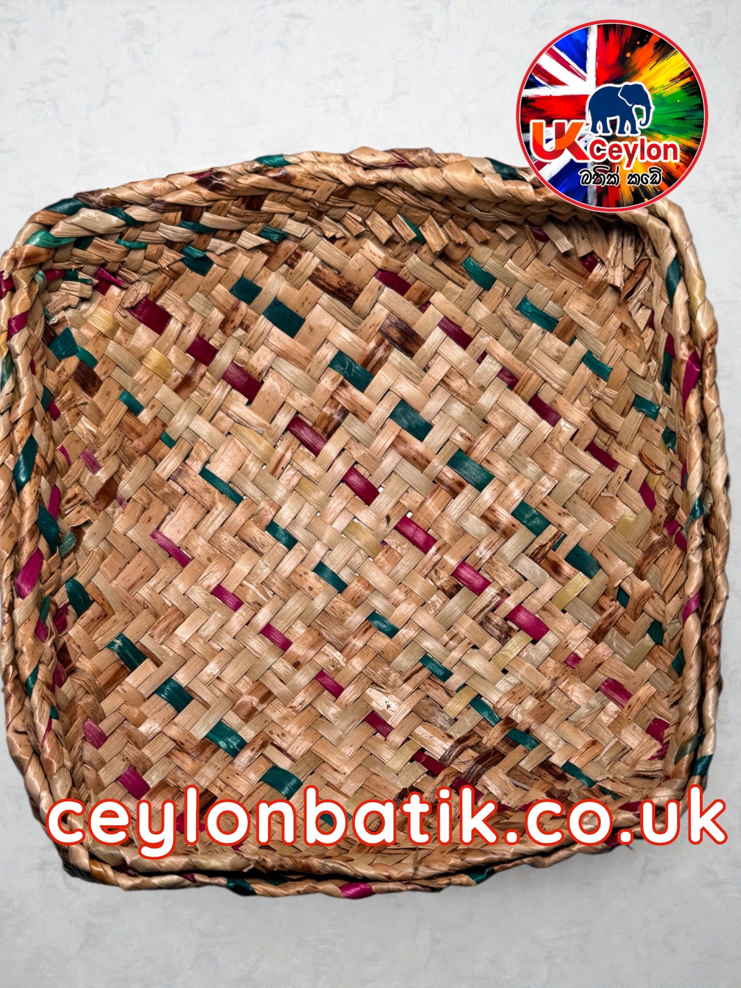 Handwoven Pan Basket 8" | අඟල් 8 පං වට්ටිය | අවුරුදු කැවිලි වට්ටි