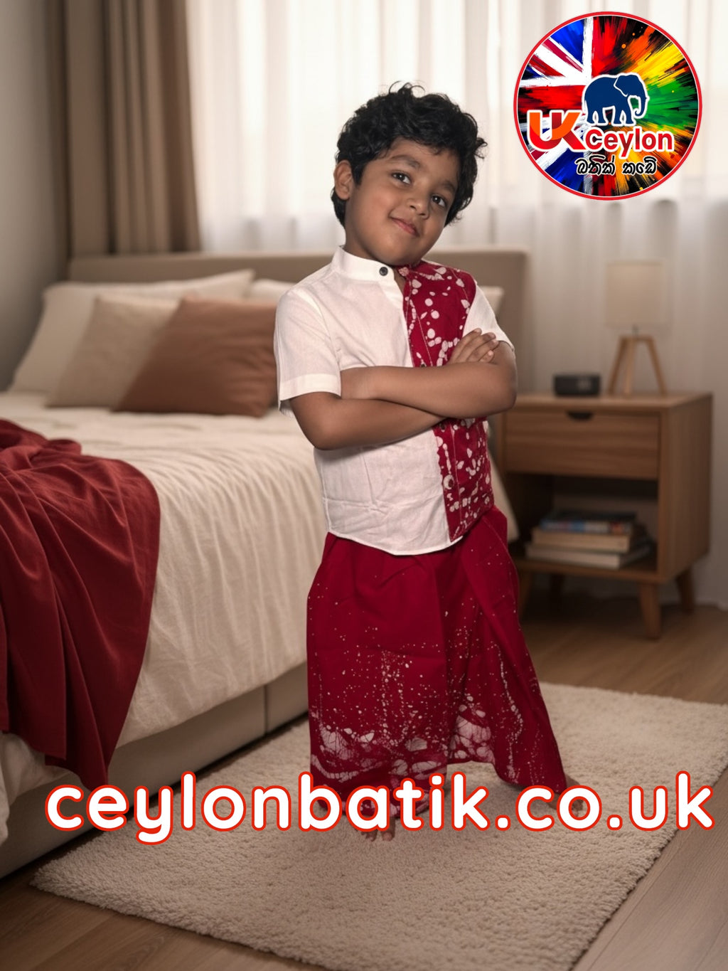 Avurudu Little Prince Batik Sarong & Shirt Set | Awurudu Edition 2026