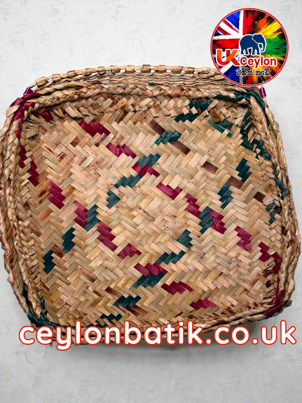 Handwoven Pan Basket 8-10" | අඟල් 8-10 පං වට්ටිය | අවුරුදු කැවිලි වට්ටි