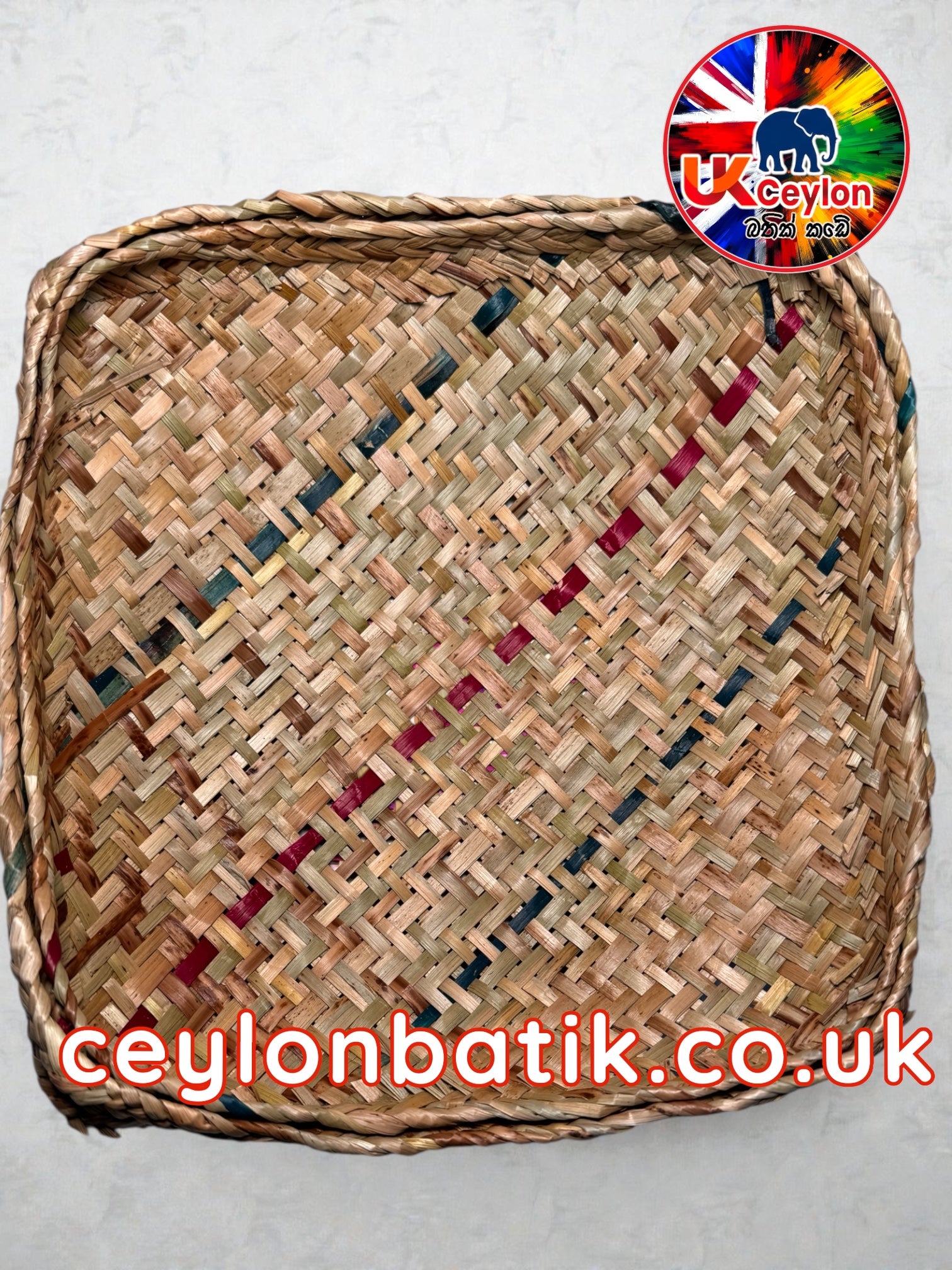 Handwoven Pan Basket 8" | අඟල් 8 පං වට්ටිය | අවුරුදු කැවිලි වට්ටි