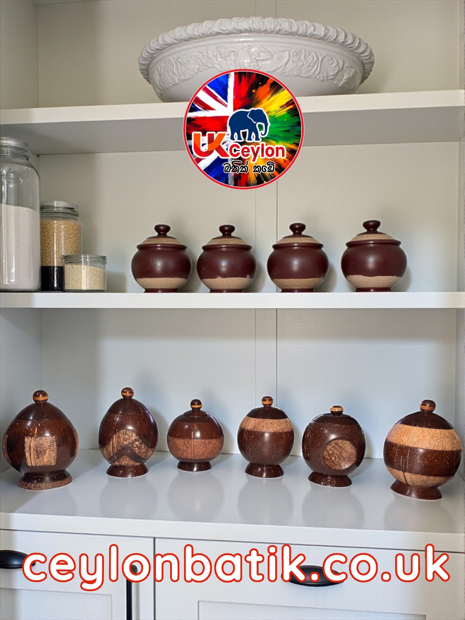 CocoBrew Heritage Tea & Spice Container Set (6-Piece)