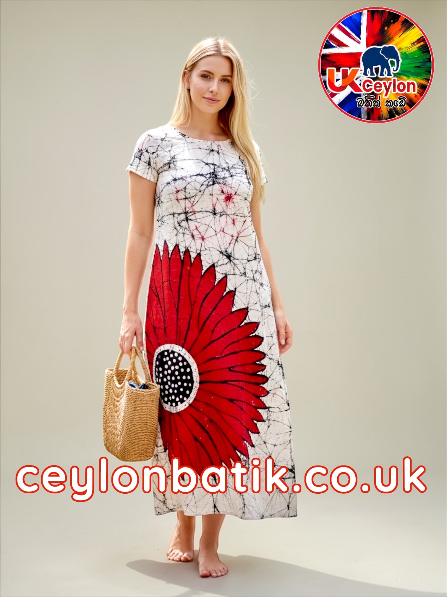 Handcrafted Batik Long Frock Awurudu Edition 2026