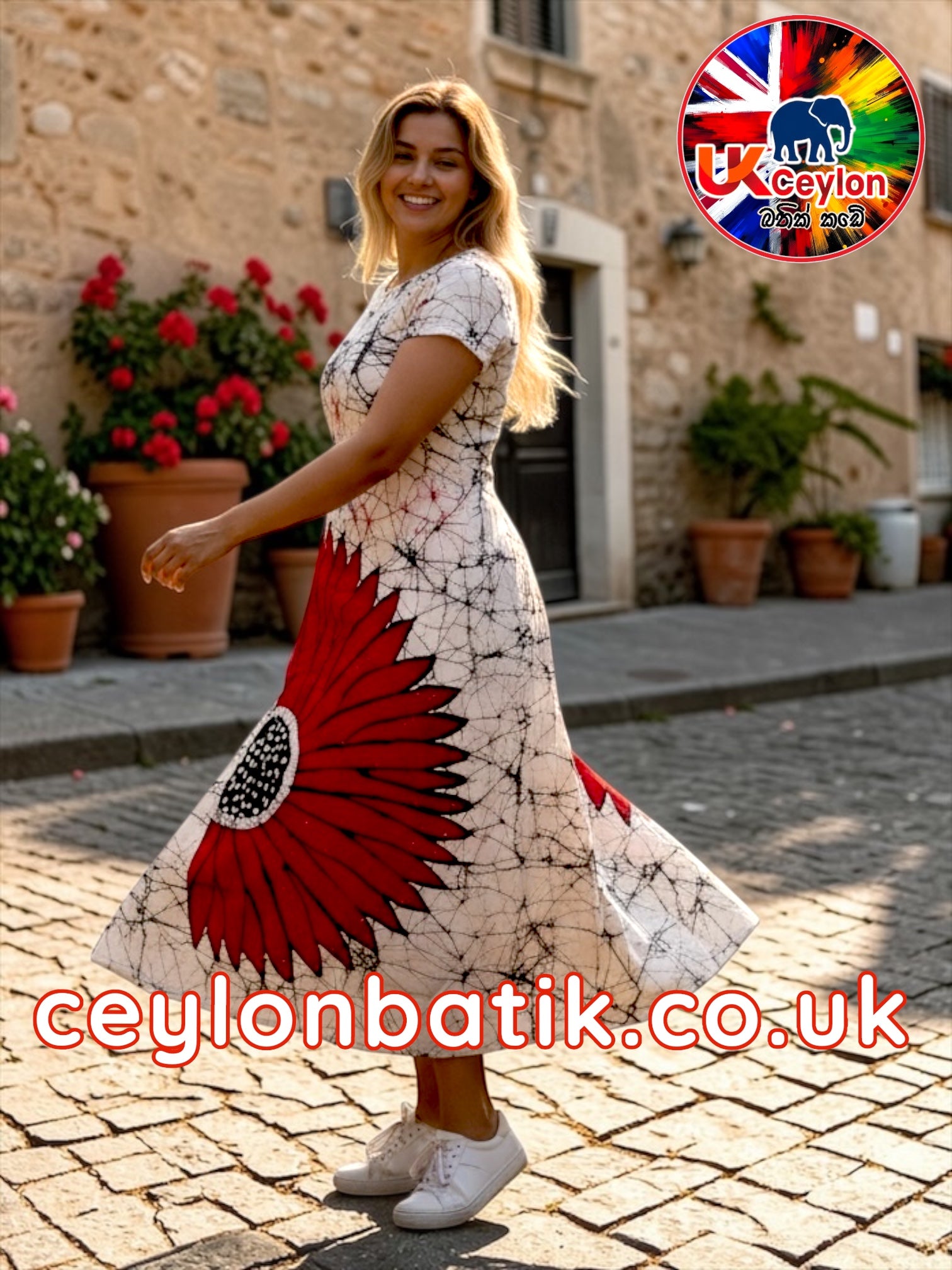 Handcrafted Batik Long Frock Awurudu Edition 2026