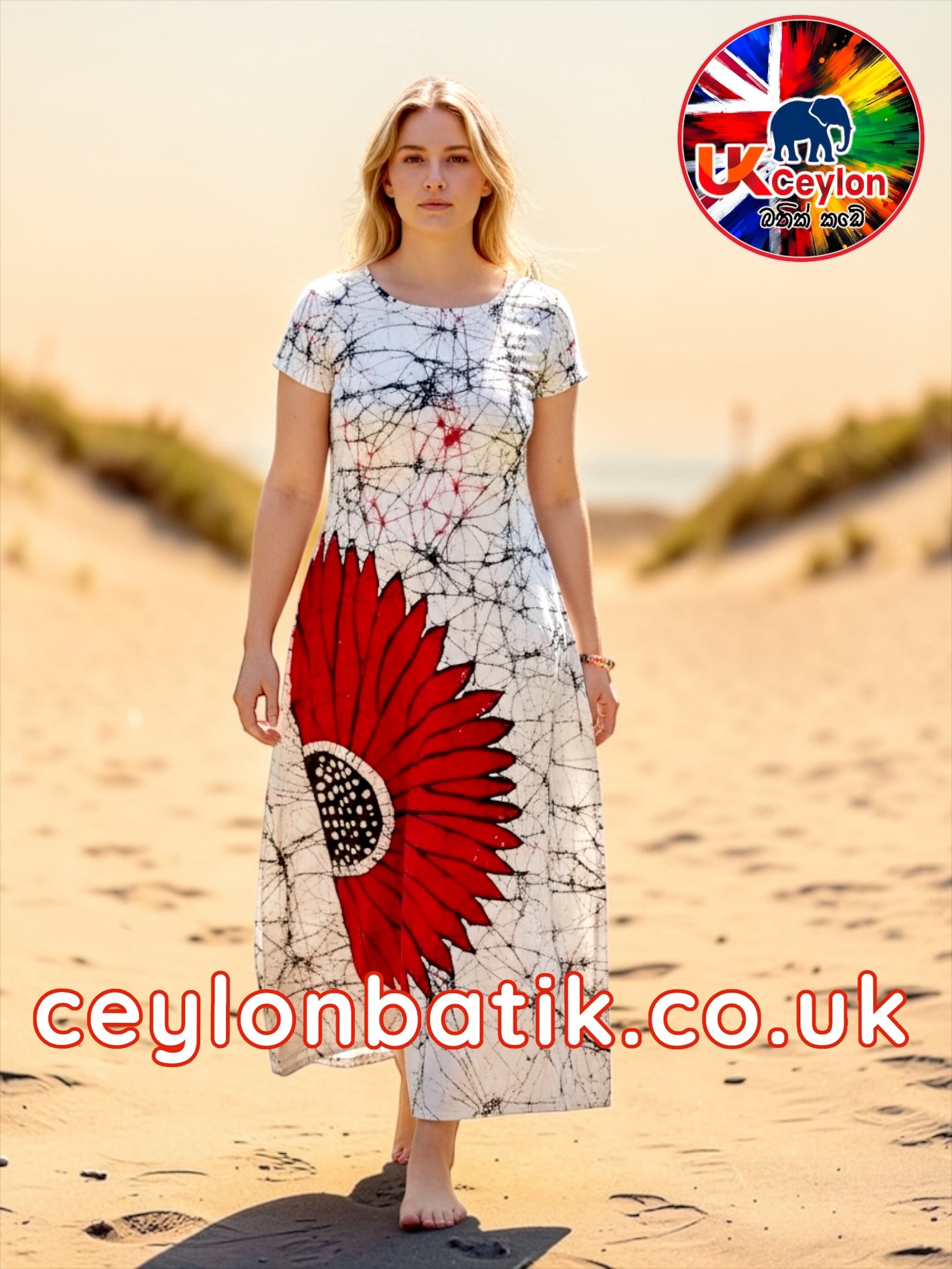 Handcrafted Batik Long Frock Awurudu Edition 2026