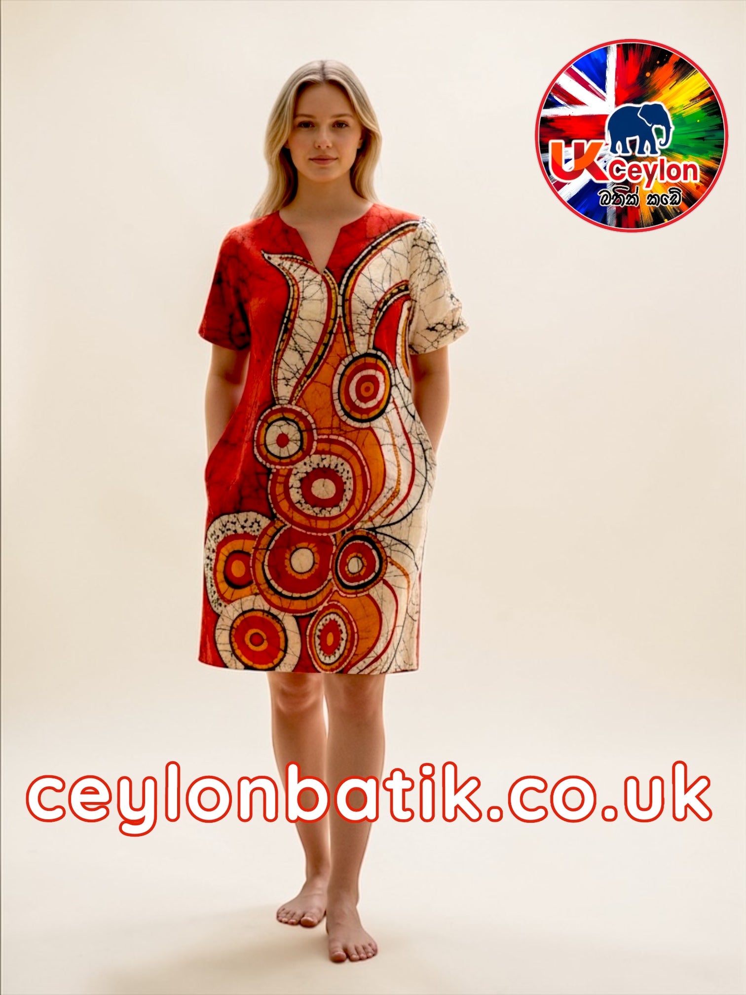 Handcrafted Batik Short Frock Awurudu Edition 2026