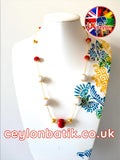 Ceylon Royal Agasthi Necklace – Handmade Silk Thread Kandyan Jewellery (තනිපොට අගස්ති – Kandyan Style)