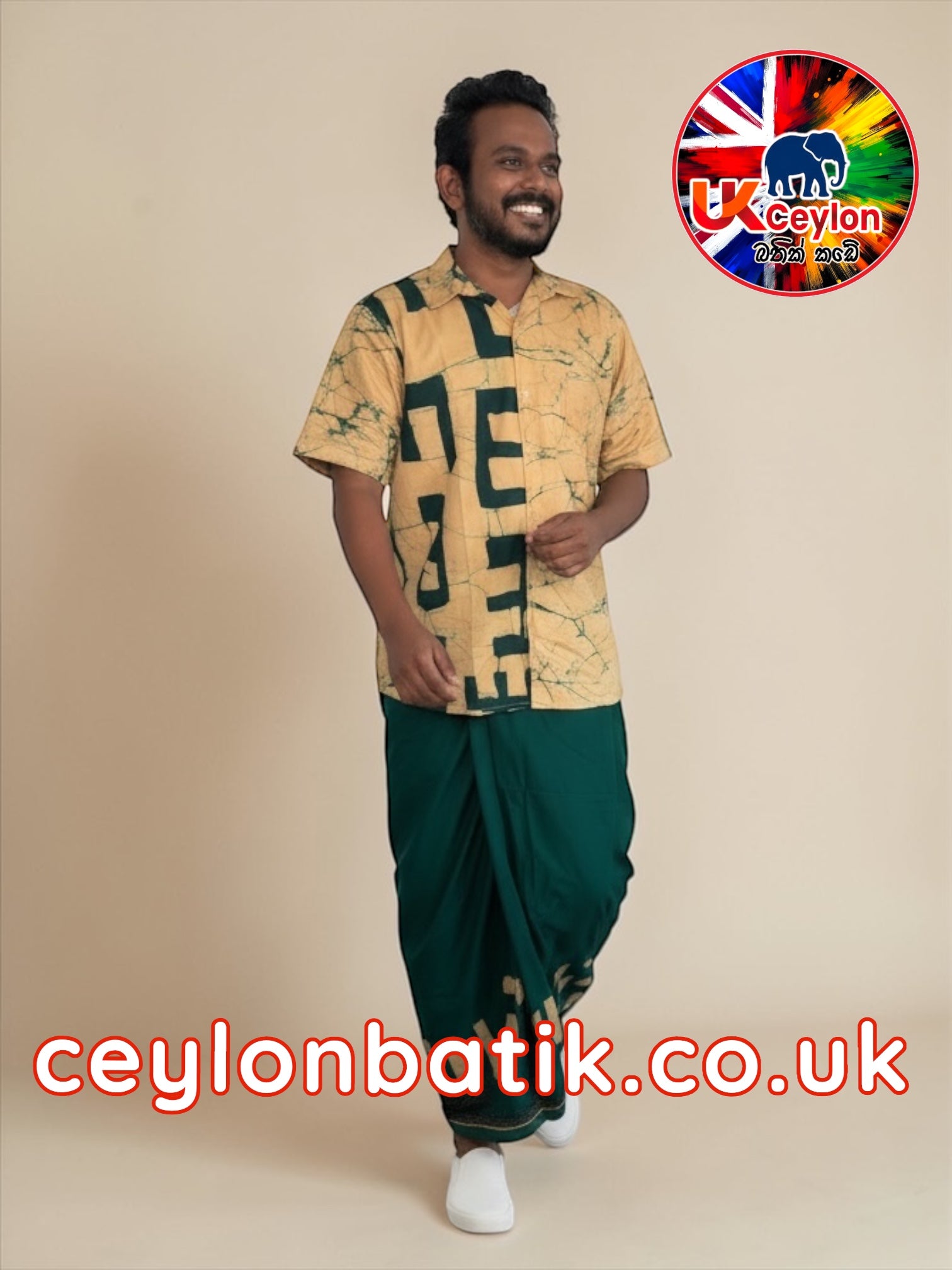 Handcrafted Batik Sarong & Shirt (Large) | Awurudu Edition 2026