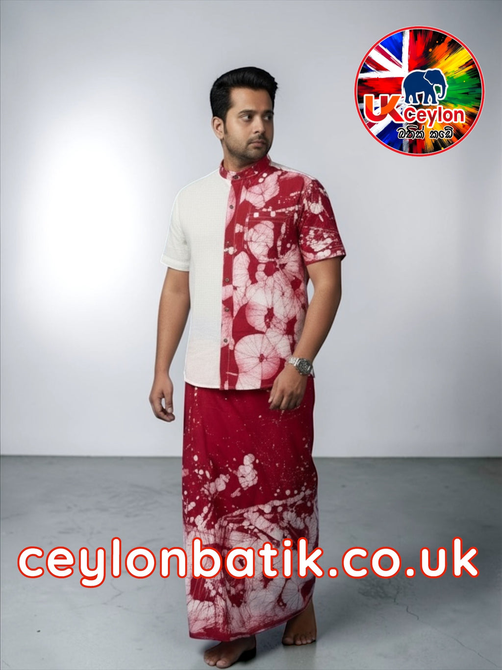 Handcrafted Batik Sarong Shirt (XL) | Awurudu Edition 2026