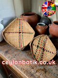 Handwoven Pan Basket 15-16" | අඟල් 15-16 පං වට්ටිය | අවුරුදු කිරිබත් වට්ටි