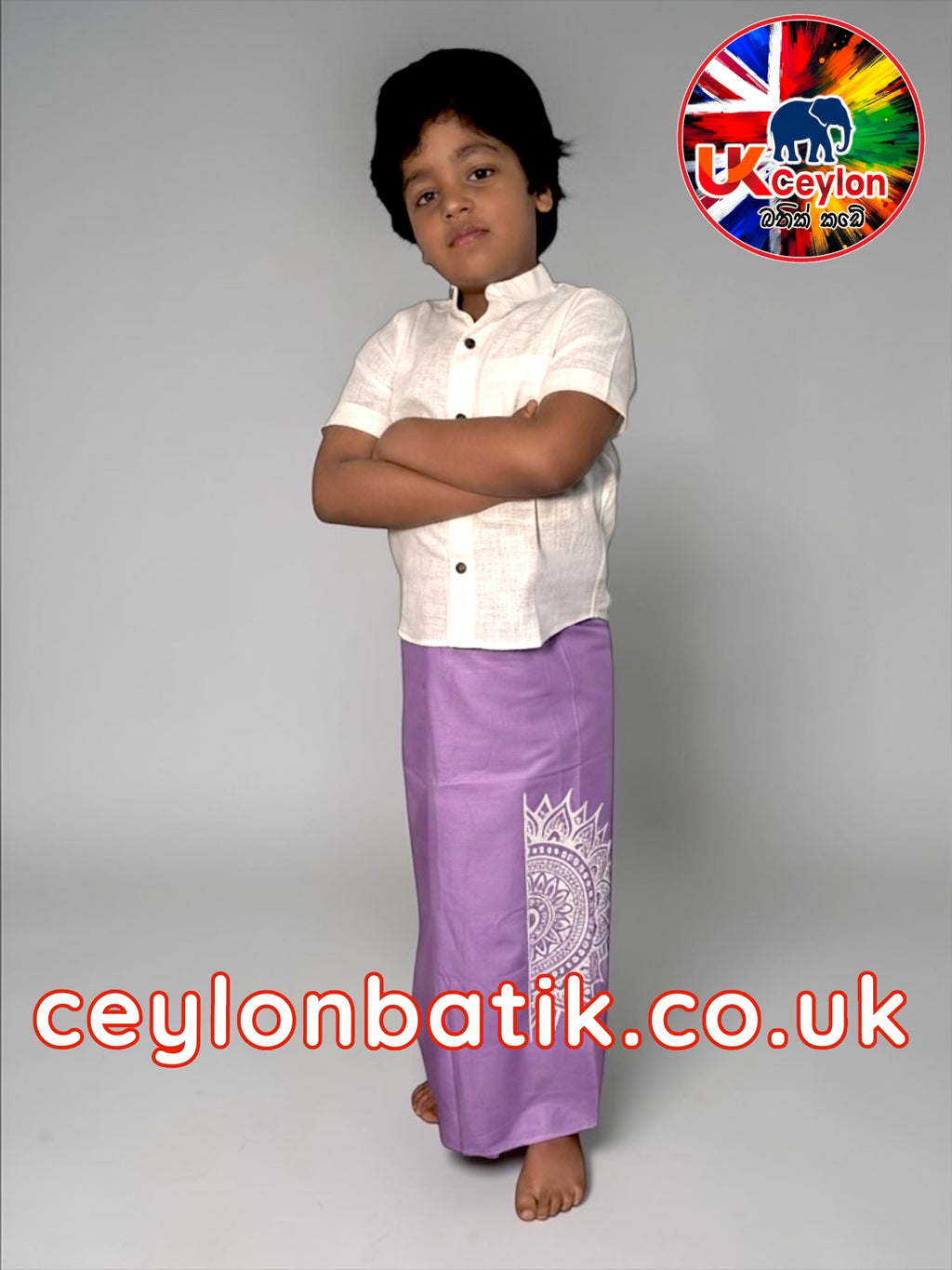Little Prince Batik Sarong & Shirt Set | Awurudu Edition