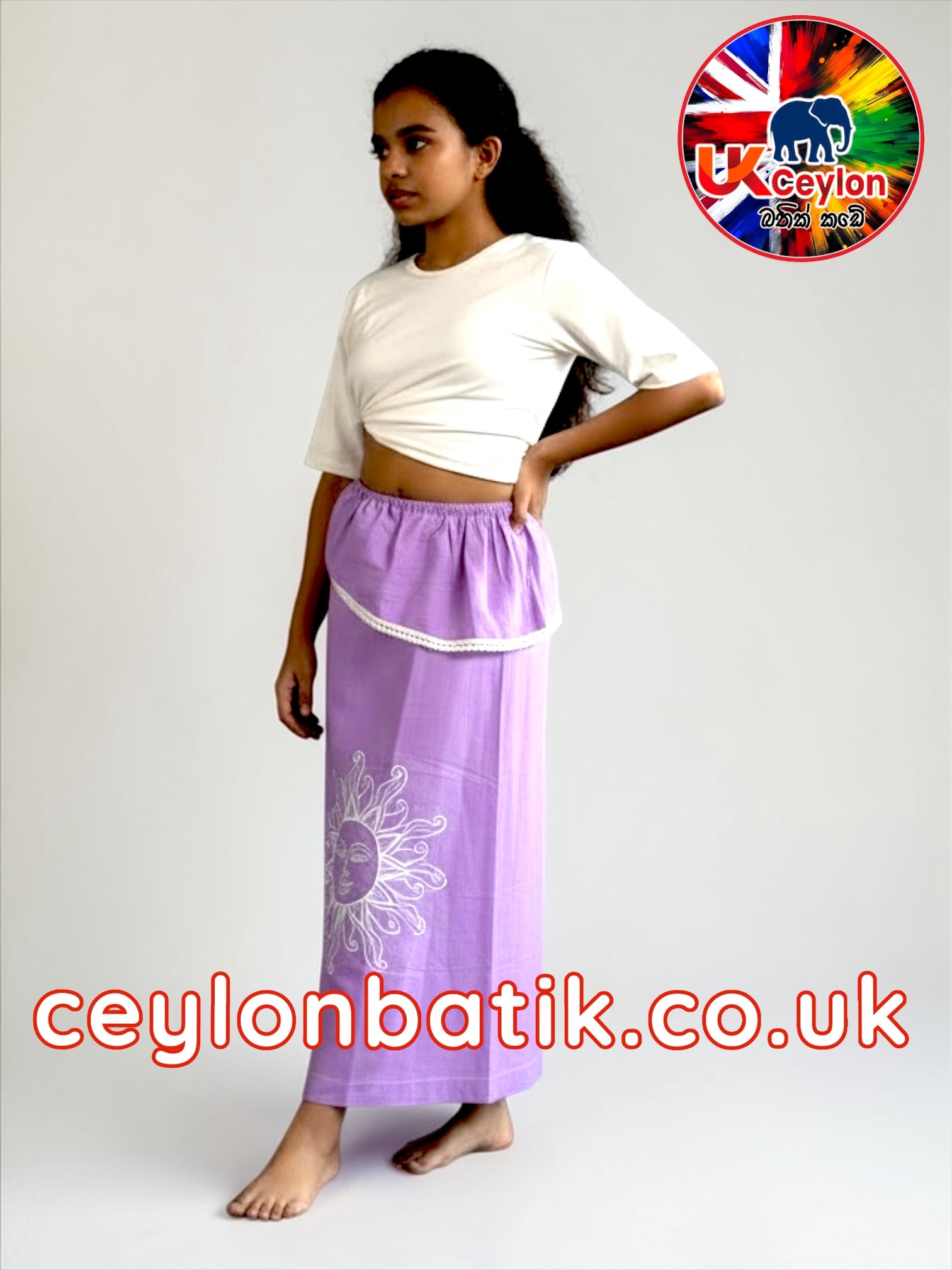 Little Ceylon Princess – Girls Cultural Dress (Lungi Only)