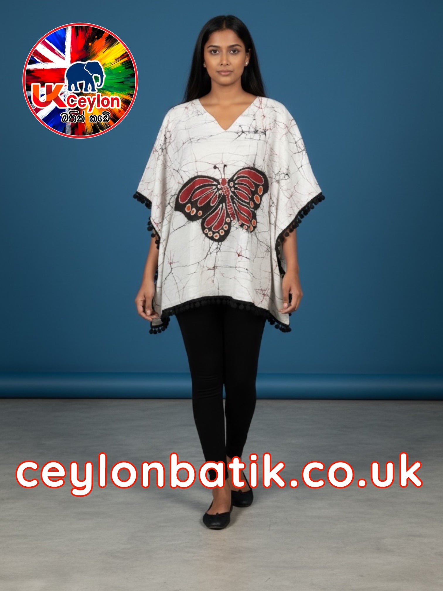 Ceylon Awurudu Batik Kaftan Blouse (only Top) | Awurudu Edition 2026